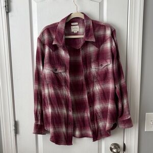 AE- flannel snap Shirt